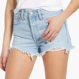 Levi's 501 Original Cutoff Denim Shorts (Luxor Heat) Size 28